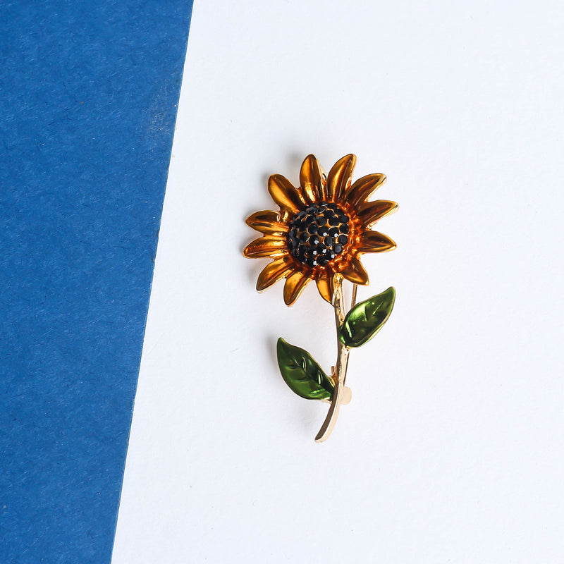 Sunflower Brooch