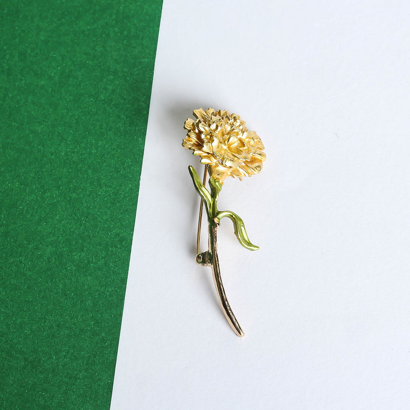 Golden Flower Brooch