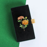 Golden Flower Brooch