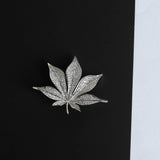 Silver Leaf Brooch