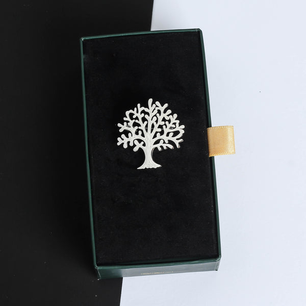 Silver Tree Brooch