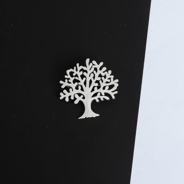 Silver Tree Brooch