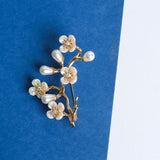 Golden Branch Brooch