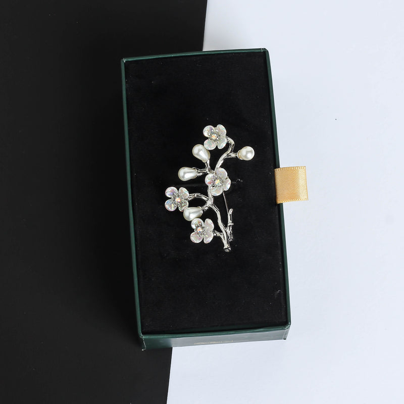 Silver Branch Brooch