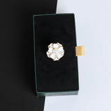 White Flower Brooch