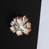 White Flower Brooch