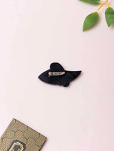 Vintage-Inspired Lady Face Enamel Brooch