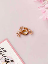 Red Crab Brooch