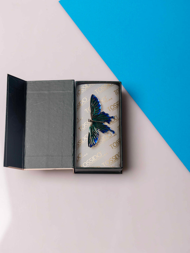 Green-Blue Butterfly Brooch