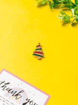 Festive Christmas Tree Brooch