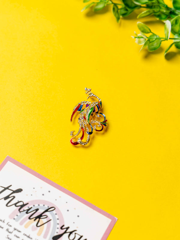 Peacock Brooch