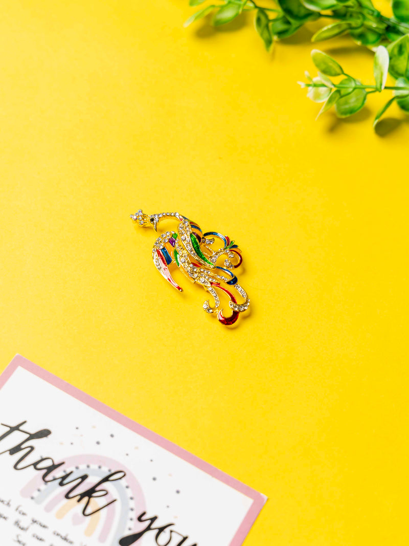 Peacock Brooch