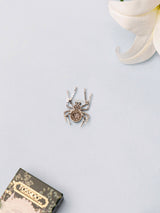 Crystal Spider Brooch