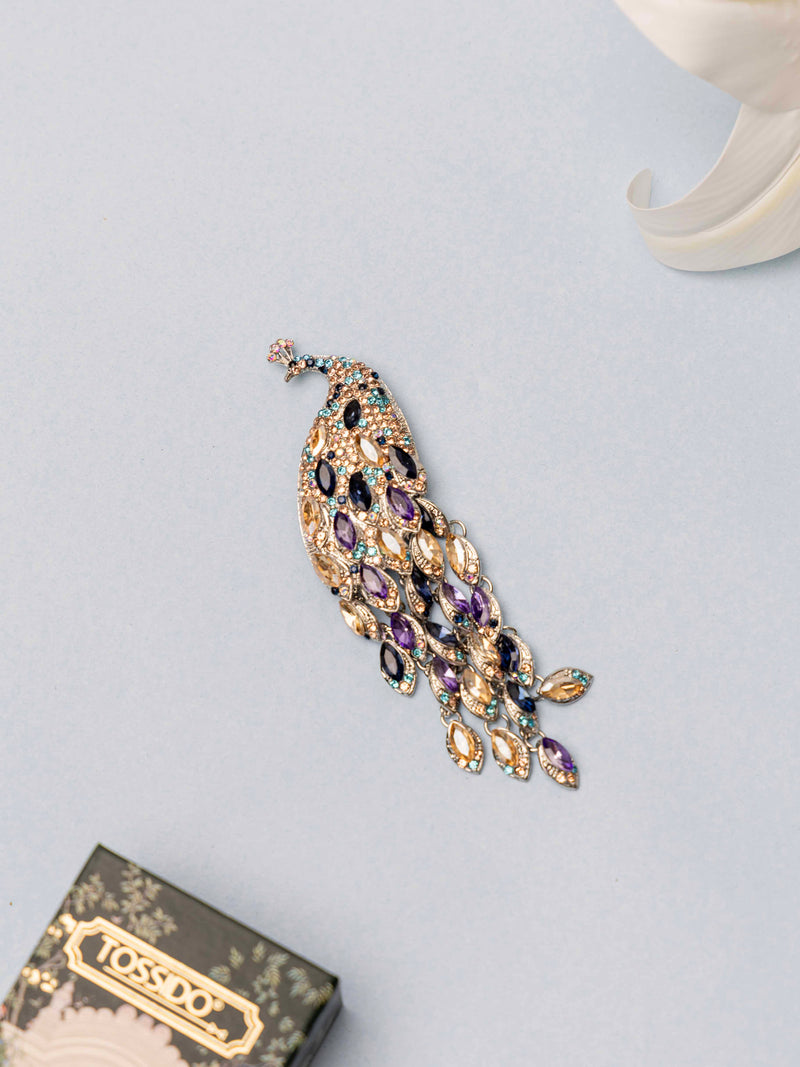 Peacock Designer Brooch