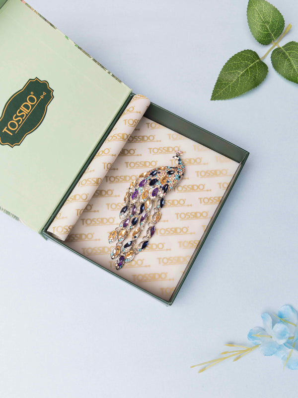 Peacock Designer Brooch