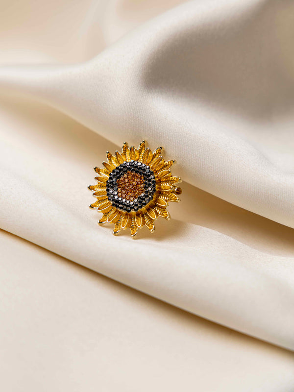 Sunflower Designer Brooch