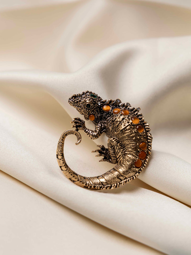 Lizard Designer Brooch