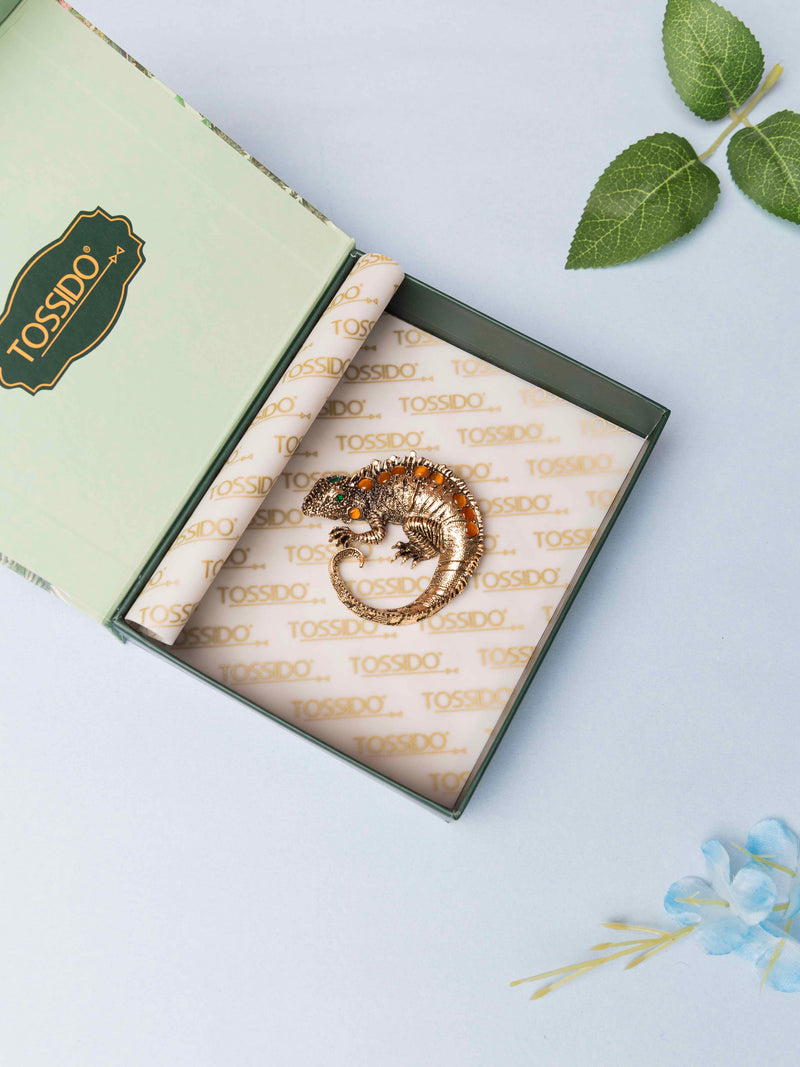 Lizard Designer Brooch