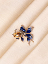Blue Betta Fish Brooch