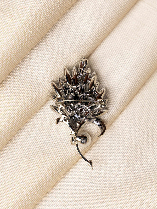 Midnight Blue Feather Brooch