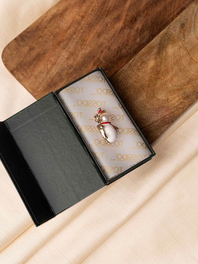 Christmas Snowman Brooch