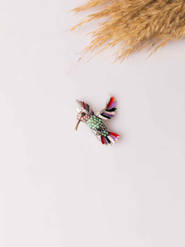 Mystic Hummingbird Brooch