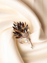 Aurora Feather Brooch