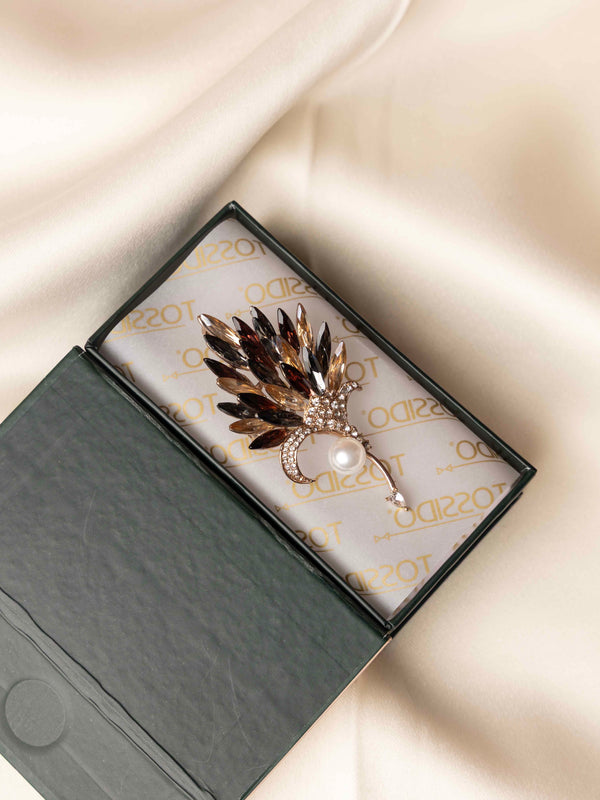 Aurora Feather Brooch