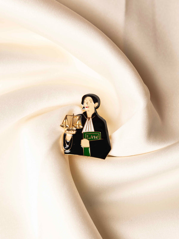 Lady Justice Brooch