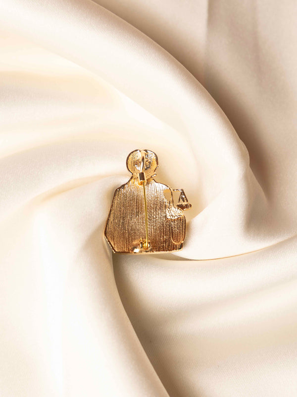 Lady Justice Brooch