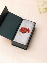 Crimson Fish Brooch