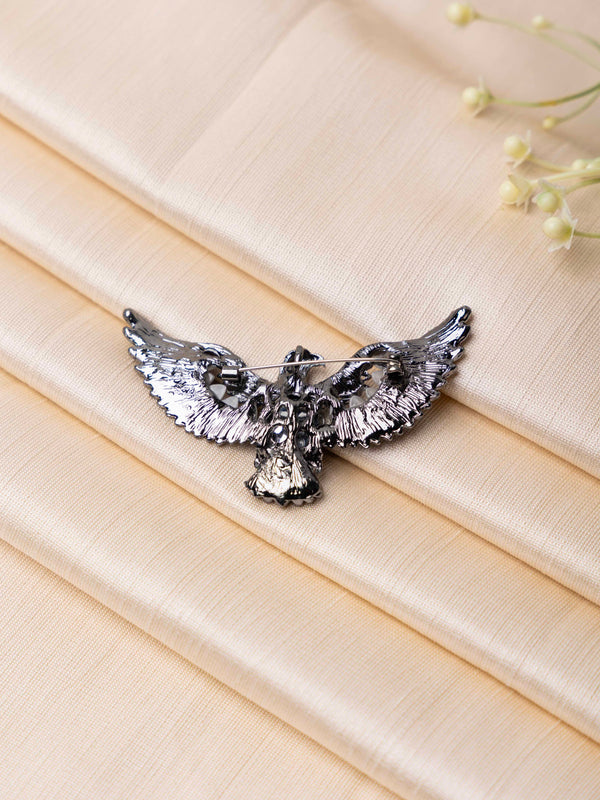 Black Falcon Brooch
