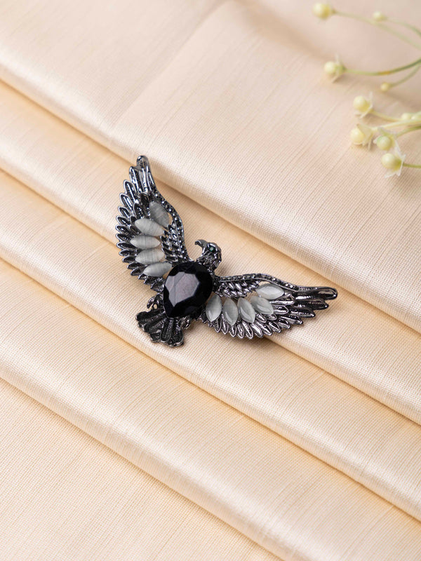 Black Falcon Brooch