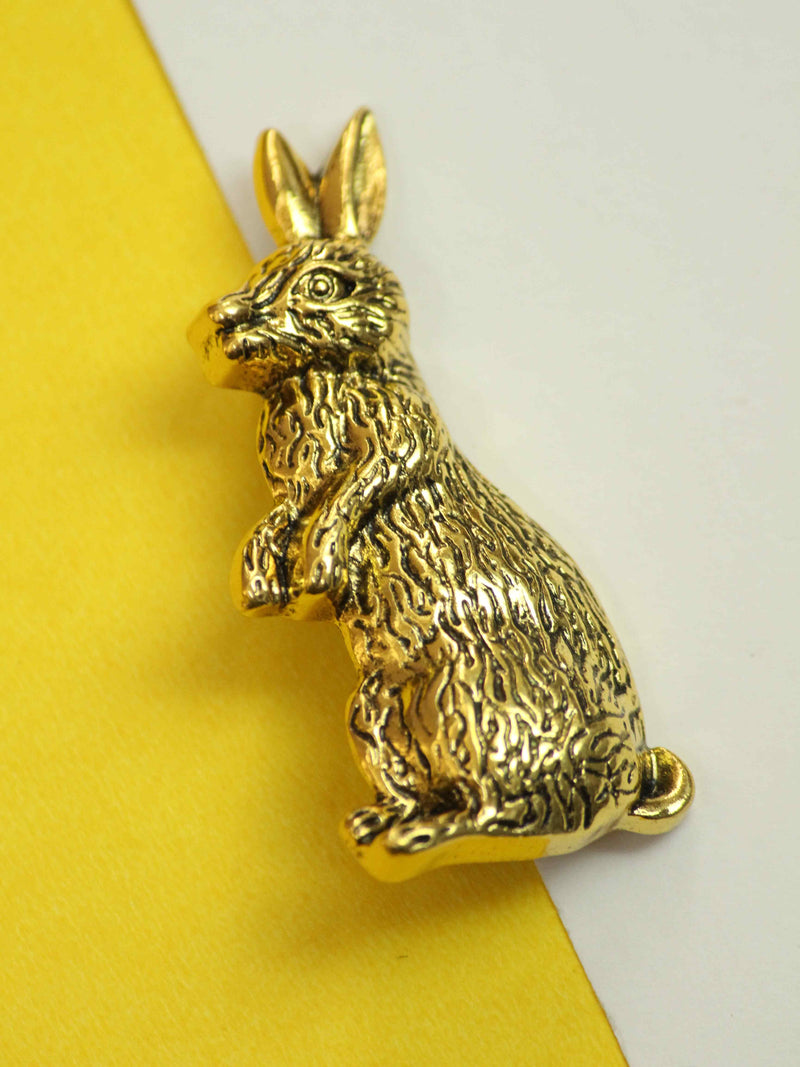 Golden Kangaroo Brooch