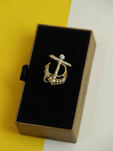 Golden Anchor Brooch