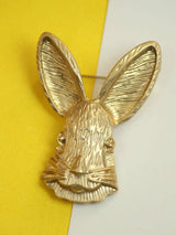 Golden Rabbit Brooch