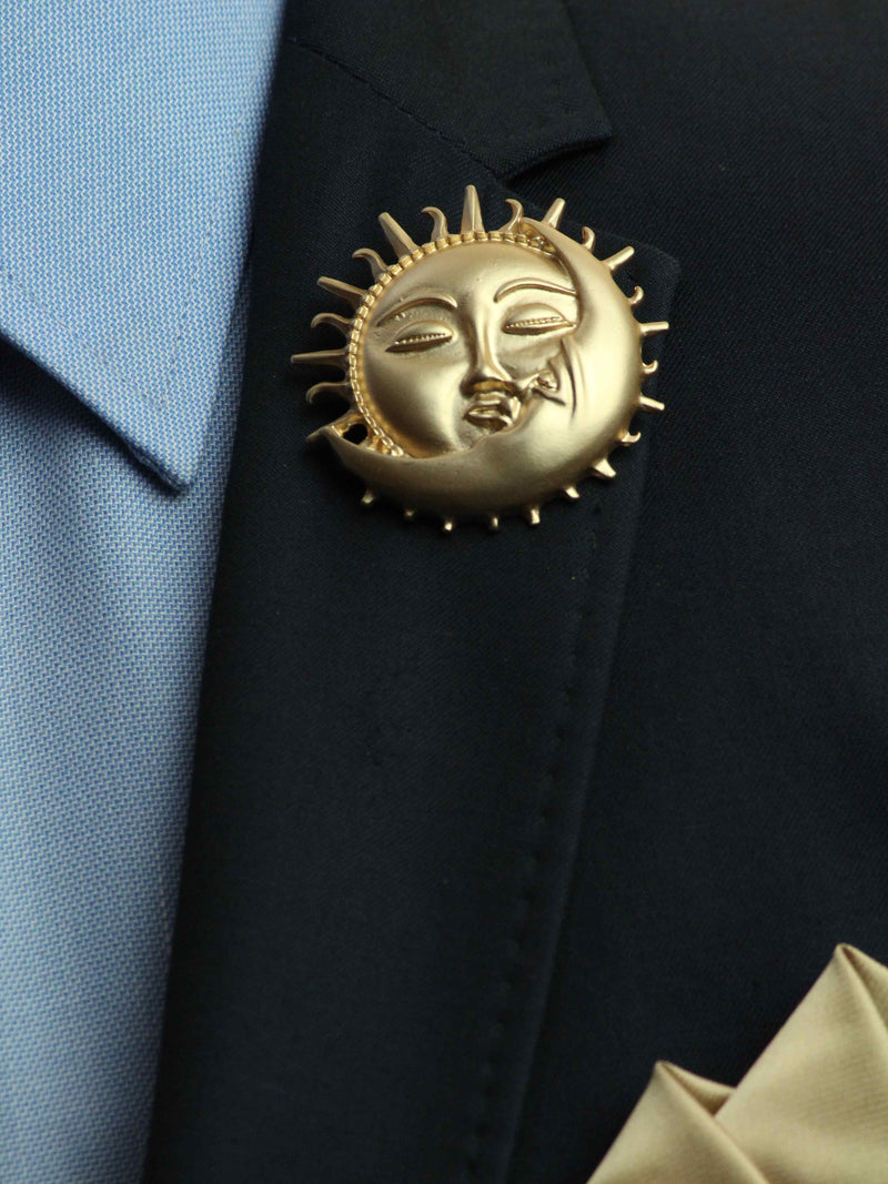 Golden Sun Brooch