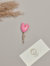 Blush Pink Tulip Brooch