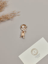 White Doctor Boy Brooch