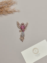Pink Bird Brooch