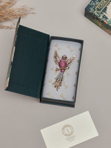 Pink Bird Brooch