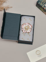 Pink & White Bloom Brooch