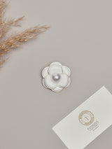 White Camellia Brooch