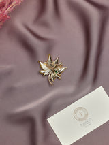Green Maple Leaf Brooch