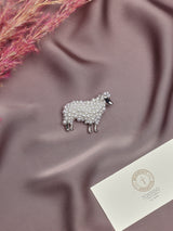 Silver Sheep Brooch