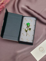 Green Rose Brooch