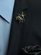 Black Beetle Brooch