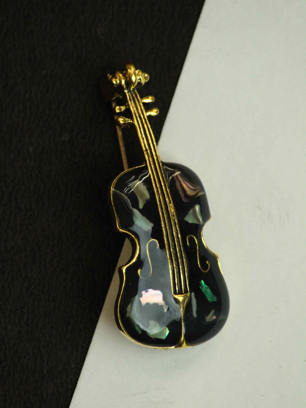 Black Violin Brooch