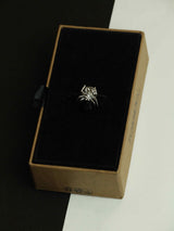 Black & Silver Spider Brooch