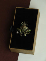 Green Frog Brooch